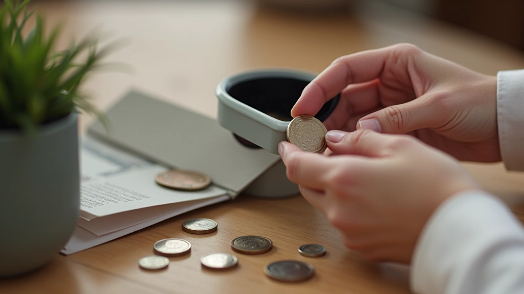 Main ouvrant un coffre-fort avec des économies symbolisant l'accès à la réserve d'urgence